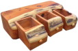 Yew Box - Three Drawers