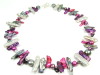 Handmade Biwa Freshwater Pearl Necklace