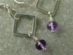 Amethyst Sterling Silver Earrings