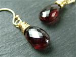 Garnet 14K Gold Filled Earrings