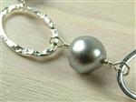 'Clara' ~ Freshwater Pearl & Silver Link Bracelet